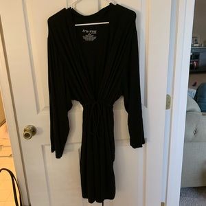 Soft cotton, black robe